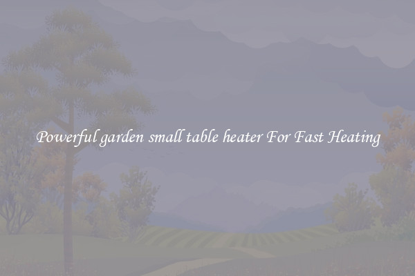 Powerful garden small table heater For Fast Heating