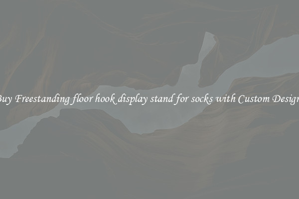 Buy Freestanding floor hook display stand for socks with Custom Designs