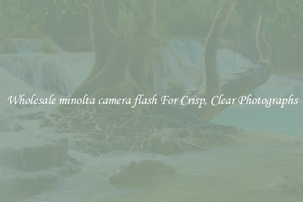 Wholesale minolta camera flash For Crisp, Clear Photographs