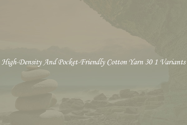 High-Density And Pocket-Friendly Cotton Yarn 30 1 Variants