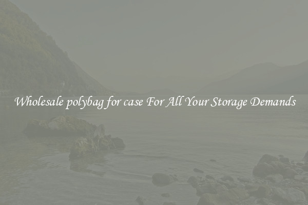 Wholesale polybag for case For All Your Storage Demands