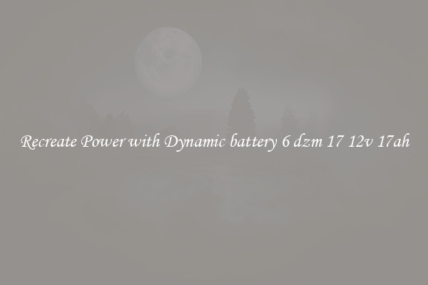 Recreate Power with Dynamic battery 6 dzm 17 12v 17ah