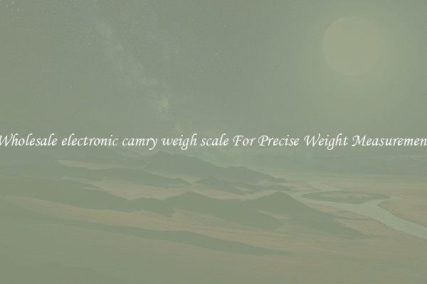 Wholesale electronic camry weigh scale For Precise Weight Measurement