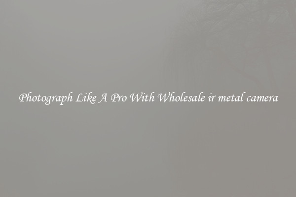 Photograph Like A Pro With Wholesale ir metal camera