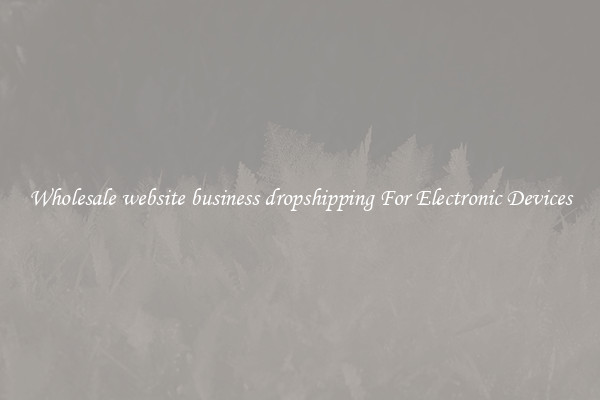 Wholesale website business dropshipping For Electronic Devices