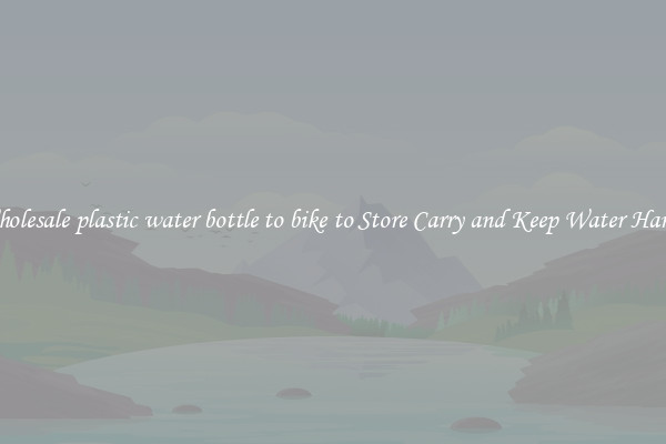 Wholesale plastic water bottle to bike to Store Carry and Keep Water Handy