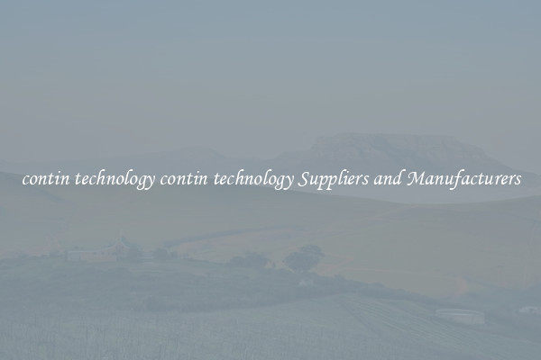 contin technology contin technology Suppliers and Manufacturers